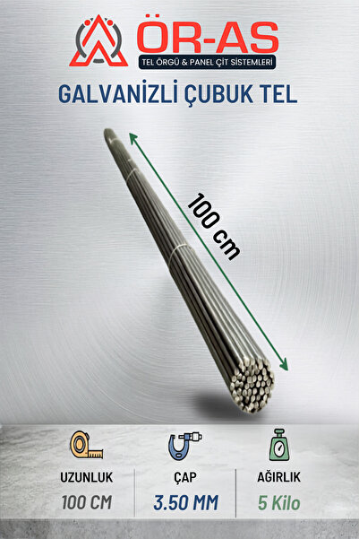 ÖR-AS TEL ÖRGÜ & PANEL ÇİT SİSTEMLERİ Çubuk Tel Galvanizli 3,50 Mm X 5- Kg X ...