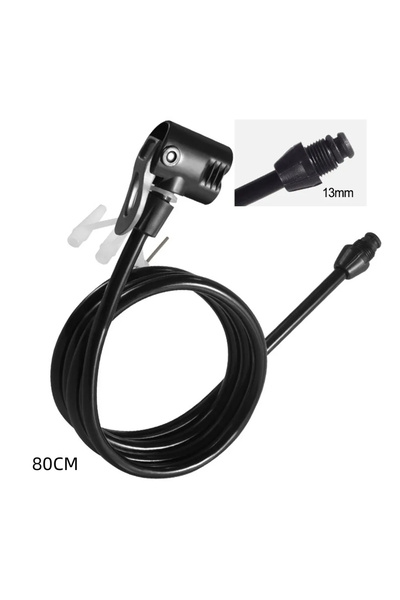 Choice4 80cm plastic head Bicycle Air Pump Extension Tube Pump Bicycle Hose A...