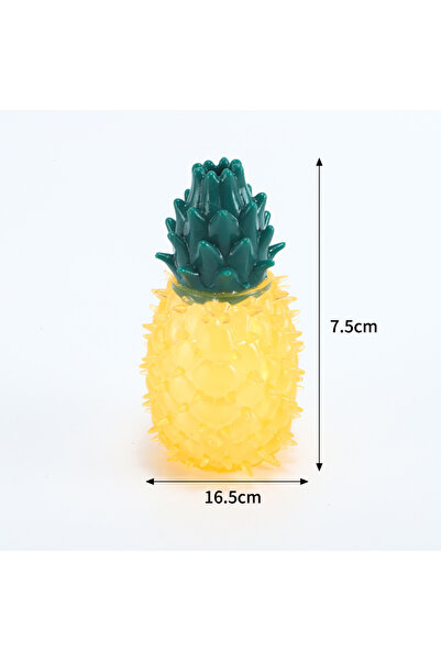 Choice pineapple Dog Chew Toy Fruit Squeaky Teeth Cleaning Puppy Toy Summer B...