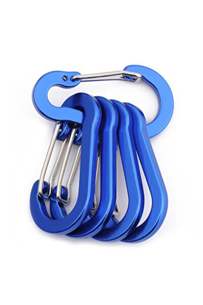Choice8 Blue 5pcs 5/10/12pcs Carabiner Clips Mini Aluminum Alloy Keychain Car...