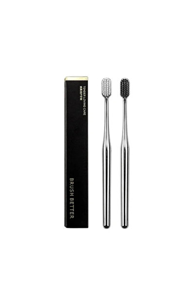 Choice3 SW and SB Luxury soft toothbrush men women adult tooth brush Gold Sil...
