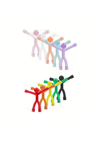 choice2 ١٠ قطع (لون فاتح غامق) مغناطيسات ثلاجة على شكل رجل، ألعاب مغناطيسية ع...