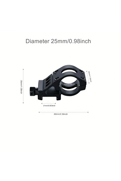Choice T2008 25mm 20mm/25mm/30mm Mounting Bracket Flashlight Lamp Clamp Mount...