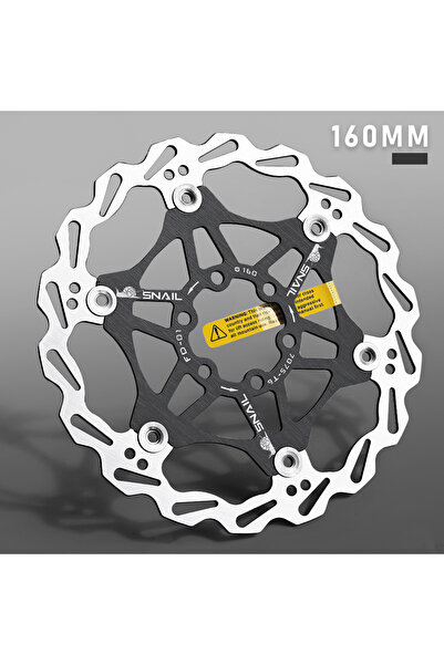 Choice FD Black 160mm SNAIL Disc Brake Rotor MTB Bicycle Floating Rotor Heat ...