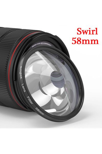 Choice 58mm Swirl Camera Prism Filter Split Kaleidoscope 52mm 55mm 58mm 67mm ...