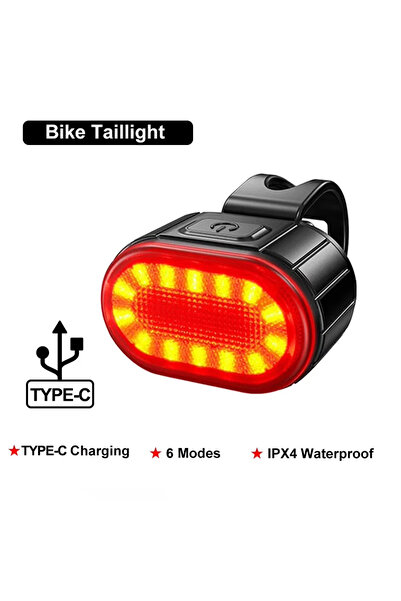Choice1 A-Bike Taillight USB Rechargeable Bicycle Lights Bike Safety Warning ...