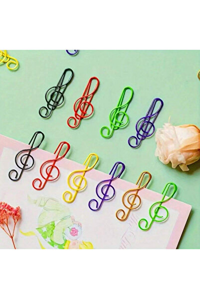 Choice 40Pcs Note Color Mix 20/40/50Pcs Metal Paper Clips Cat Dog Musical Not...
