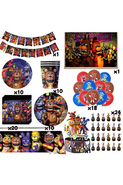 Choice30 other 96pcs set Five Nights Bear Birthday Decorations Freddyed Table...