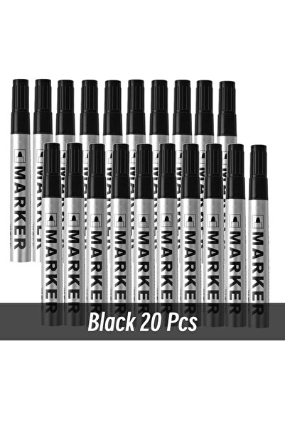 Choice7 20 black Permanent Paint Marker Pen Waterproof Black Pen for Tyre Oil...