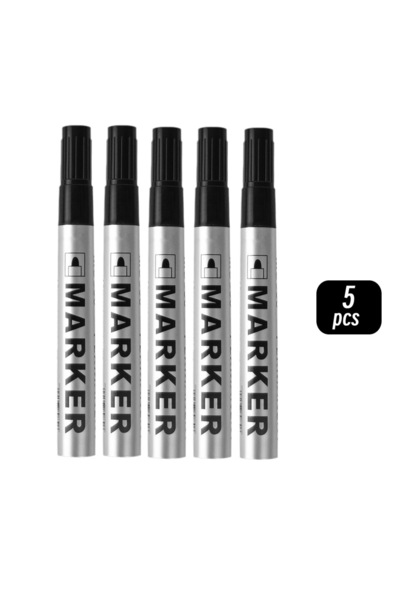 Choice1 5 black Permanent Paint Marker Pen Waterproof Black Pen for Tyre Oily...