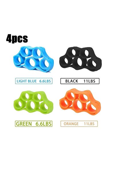 Choice 4pcs color mix 1/2/3/4/8pcs Hand Gripper Silicone Finger Expander Exer...