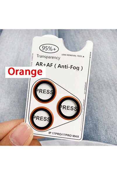 Choice 17Pro 17ProMax(3Pcs) Orange Orange AR+AF (Anti-Fog) For iPhone 17 Pro ...