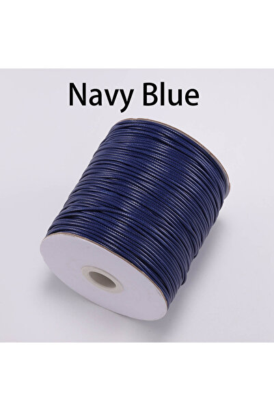 Choice 2.0mm (10Meters) Navy Blue 10m/lot Korean Waxed Cotton Cord Waxed Thre...