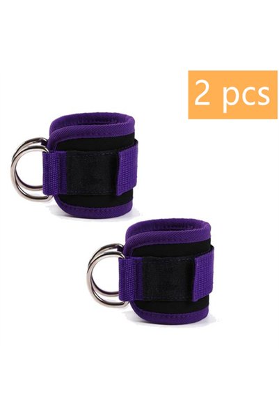 Choice 2pcs-2 1/2/4Pcs Cable Ankle Straps Double D-Ring Adjustable Ankle Cuff...