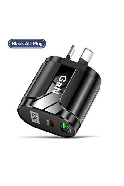Choice9 BK385-GAN AU Black PD QC3.0 AU Plug USB Charger for Australia Mobile ...
