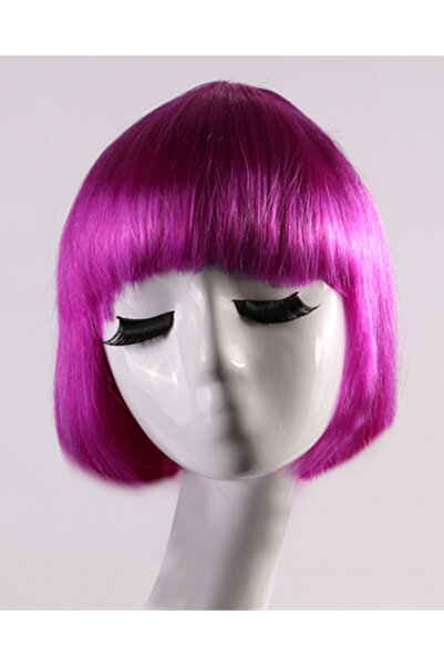 Choice12 One Size PURPLE Synthetic Short BOB Full Wig Multiple Colors Cosplay...