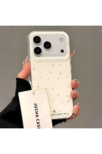 Choice17 iPhone17 Pro Max only Case A Korean INS Splashing Ink Polka Dot Cart...