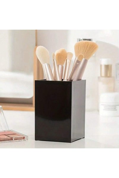 Choice M Black Black/White Cosmetic Makeup Box Acrylic Makeup Brush Tool Stor...