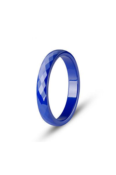 Choice 9 Blue 3mm Thin Stackable Ceramic Ring Women Black White Pink Green Pu...