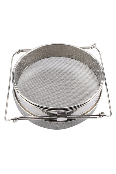 Choice Light Grey Big Stainless Steel Double Layer Honey Sieve / Strainer / F...