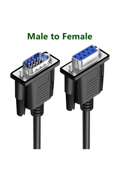 Choice32 0.5m 1-1 Male to Female Db9 Serial Port Line Rs232 Cable Connecting ...