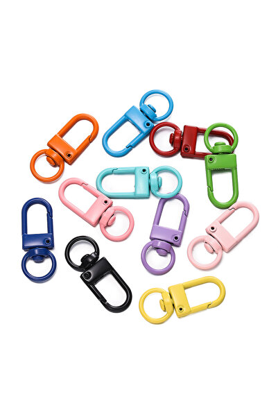 Choice Random mixed 10pcs/Lot High Quality Colorful Alloy Snap Lobster Clasp ...