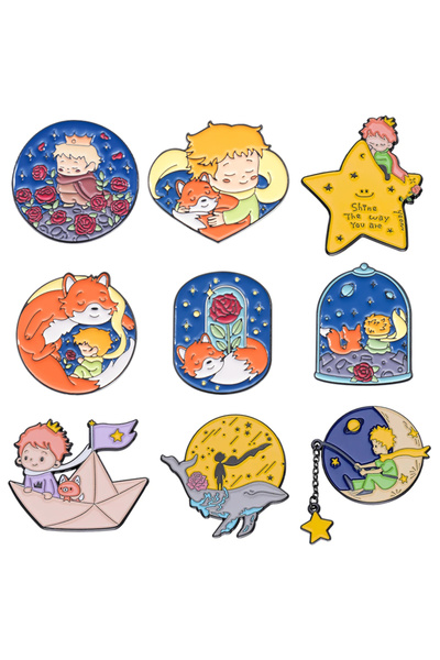 Choice9 Set 3 5-11pcs/set Anime Character Enamel Pins Fantasy Animation Pink ...