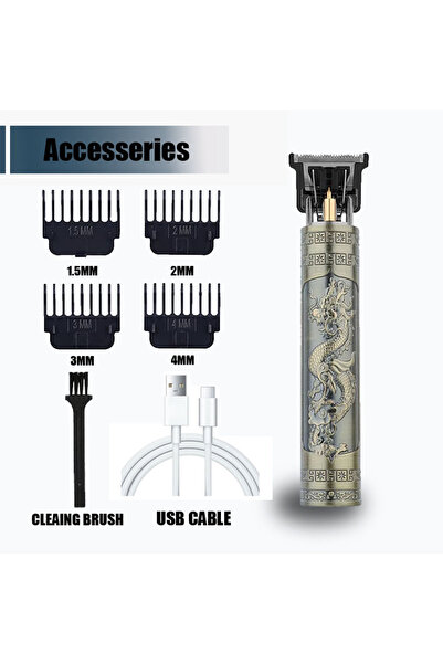 Choice 060-BronzeDragon T9 Professional Hair Clipper/Accessories for Men | US...