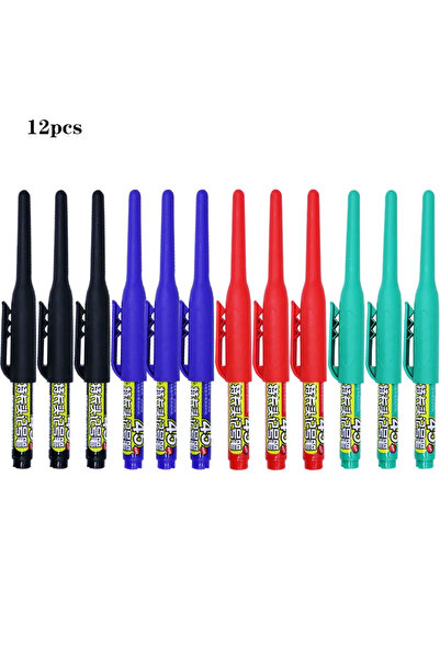 choice2 12 pcs mixed A 12 PCS 45mm Waterproof Long Head Nib Deep Hole Markers...