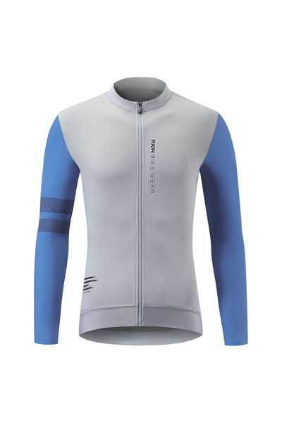 Choice20 EU Size-M Gray RION Men Bicycle Jersey Long Sleeves Jerseys Mountain...