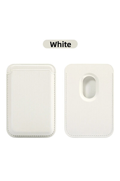 Choice7 13 White Card Holder Wallet Leather Case for IPhone 13 14 15 16 17 Pr...