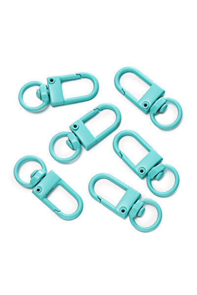 Choice Lake blue 10pcs/Lot High Quality Colorful Alloy Snap Lobster Clasp Hoo...