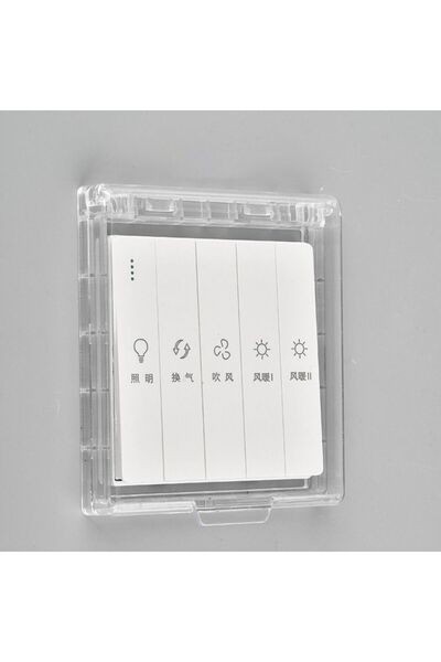 Choice4 220V transparent Wall-mounted Switch Protective Cover Plastic 86 Type...