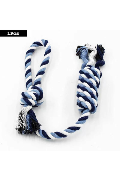 Choice J 45cm 1pc Dog Toy Carrot Knot Rope Ball Cotton Rope Dumbbell Puppy Cl...