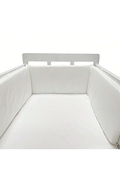 AIBOYING White Baby Bumper Chichonera Crib Cot Protector Infant Cotton Childr...