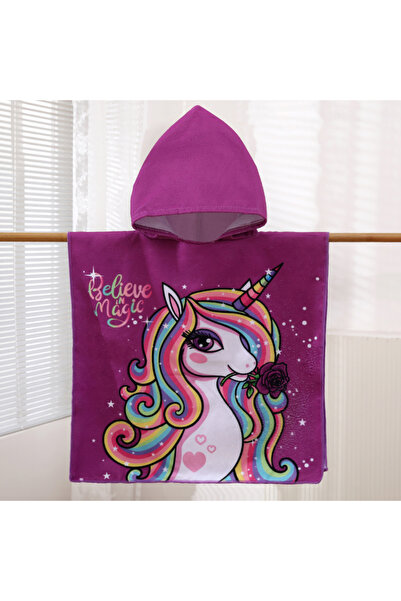 Choice3 Unicorn 1 Pack of Cartoon Hooded Poncho Bath Towels for Children Aged...