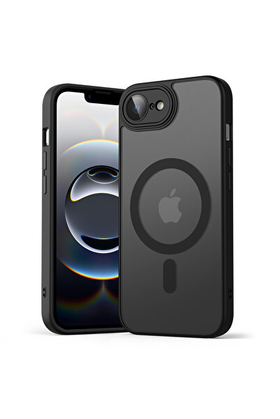 Choice4 For iPhone 16E Black Luxury Matte Magnetic Translucent Case For iPhon...