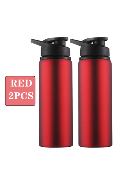 Choice 600ml Red-2PCS Metal Portable Water Bottle Leakproof Reusable Outdoor ...