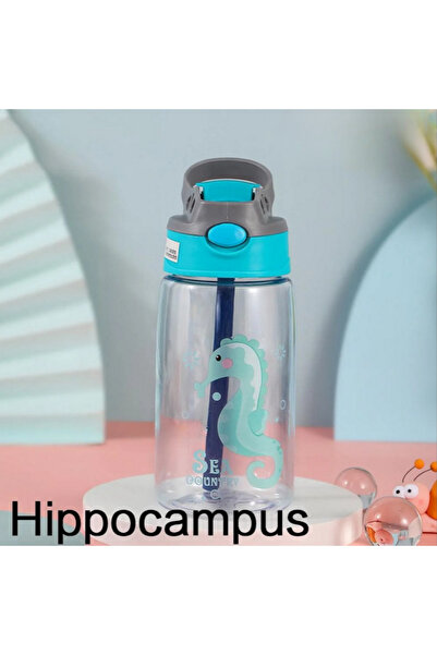 Choice 480ml Hippocampus 1PC Kids Water Sippy Cup Kids Water Bottle with Stra...