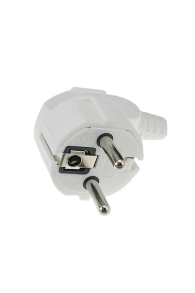 Choice1 white 3 Pcs 4.8mm EU Schuko, Replaceable & Rewireable 250V 16A IP44 S...