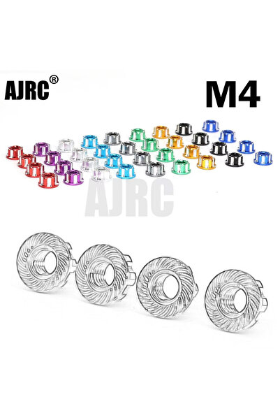 Choice1 Black 4pcs 4pcs Aluminum Alloy M4 Tire Nut For 1/10 Rc Wheel Nut Trax...