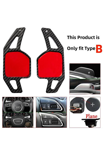 Choice For Type B Carbon Carbon Fiber Print ABS Steering Wheel Paddle Shifter...