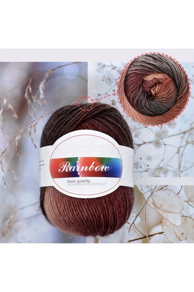 Choice 09 5pcs Wool Rainbow Yarn Hand Knitting Yarn Crochet Yarn Crocheting f...