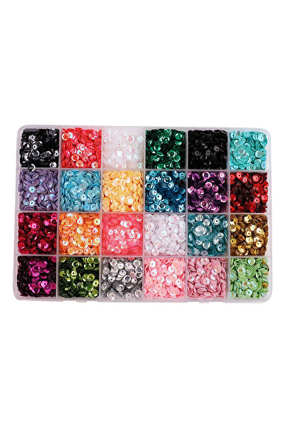 Choice4 S2 24 Colors Bright Sequins Round Flatback Confetti Paillettes Sewing...