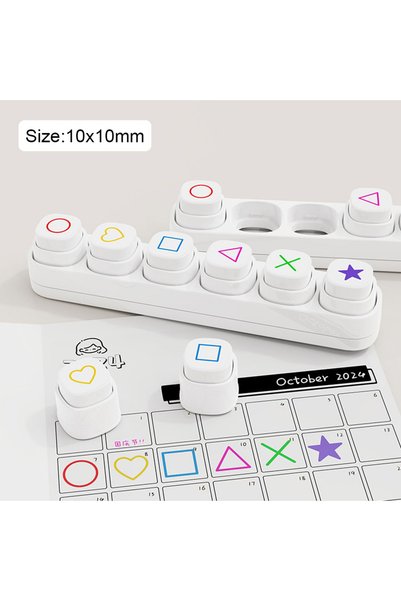 Choice4 Style-6 Cartoon Stamp Stickers Kit 6 Designs - Scrapbooking Journal A...