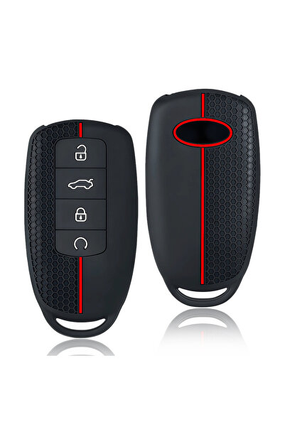 Choice1 Red Line Silicone Car Key Case Cover For Chery Omoda C5 5 fx 7 Tiggo ...