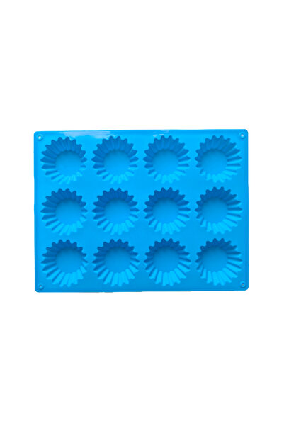 Choice blue 1 pc 12 cavity circular Maffei cup egg tart chocolate biscuit mol...