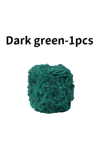 Choice Dark green-1PCS 1 Skein 100 Grams Super Soft Fur Yarn Chunky Fluffy Fa...