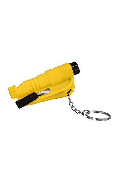 Choice6 YELLOW Compact 3-in-1 Car Safety Hammer, Window Breaker & Seat Belt C...