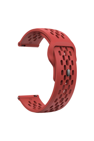Choice31 For 20mm Width Red Silicone Sports Strap For Active/Active 2 Bracele...
